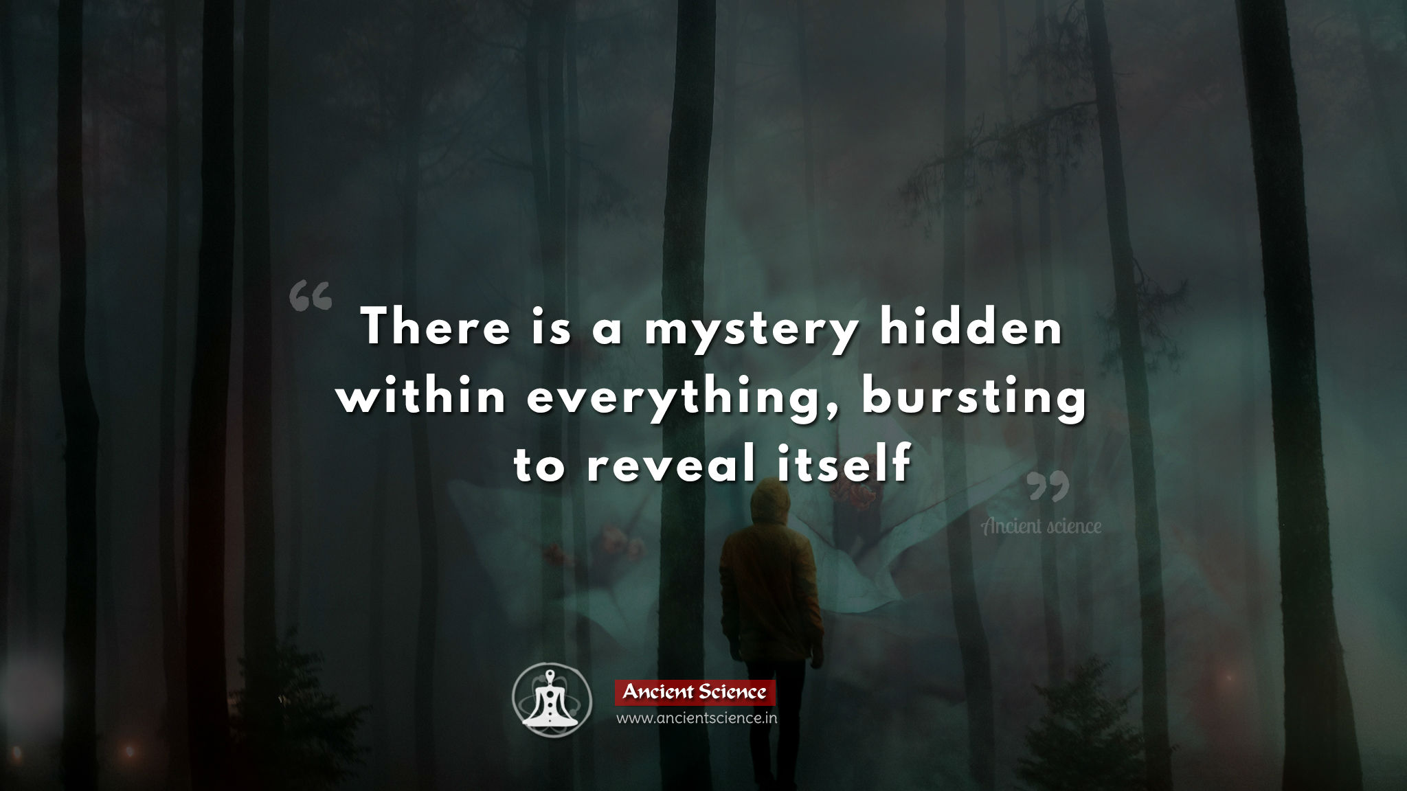 There is a mystery hidden within everything, bursting to reveal itself