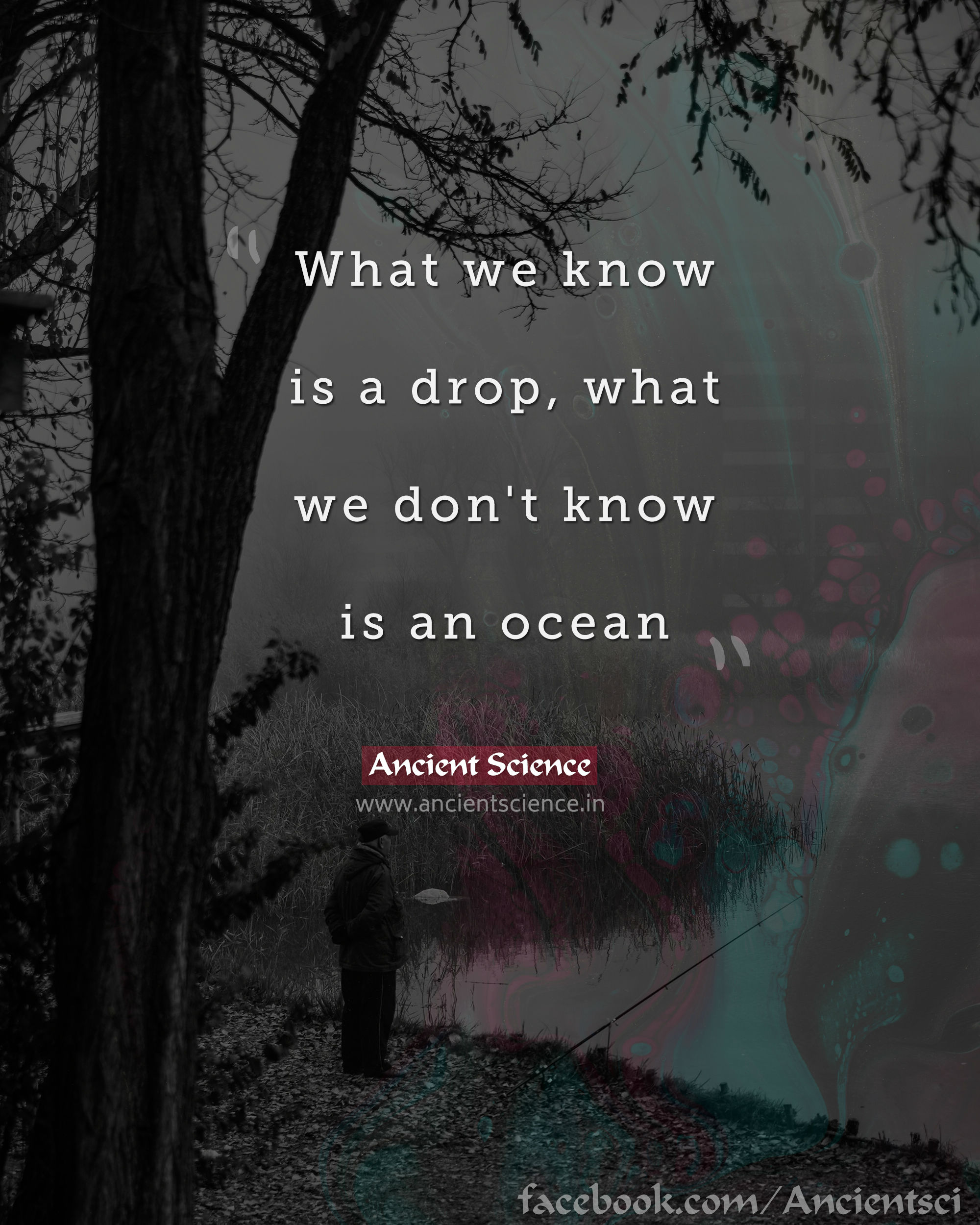 What we know is a drop, what we don't know is an ocean