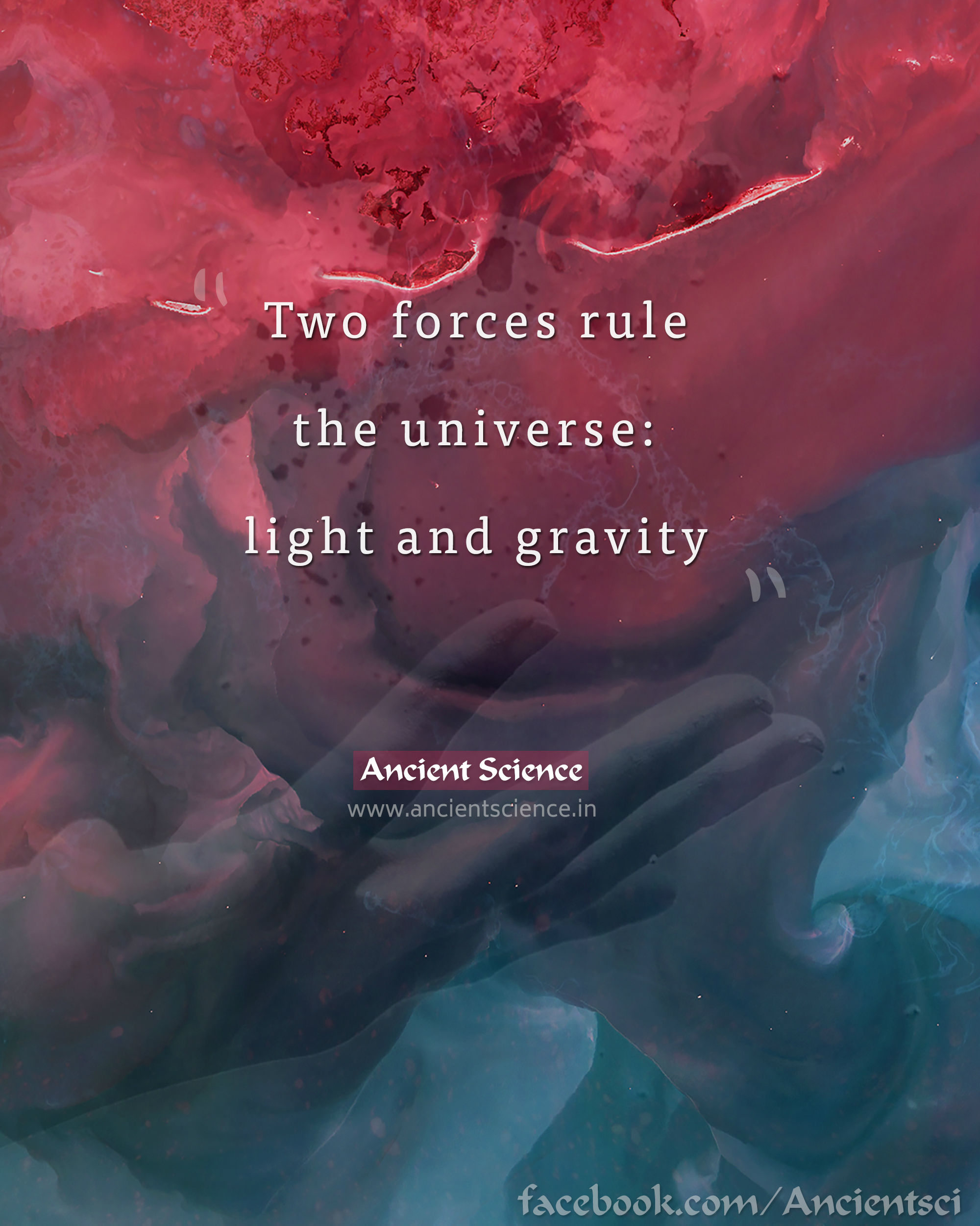 Two forces rule the universe: light and gravity