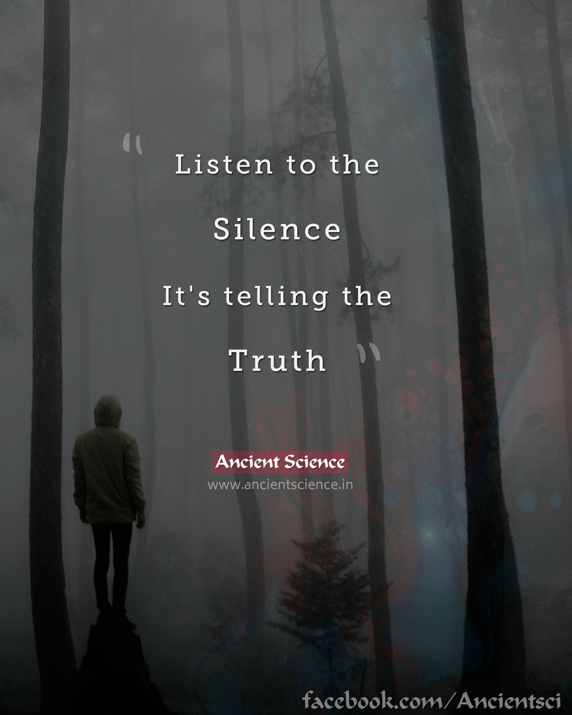 Listen to the Silence. It's telling the Truth.