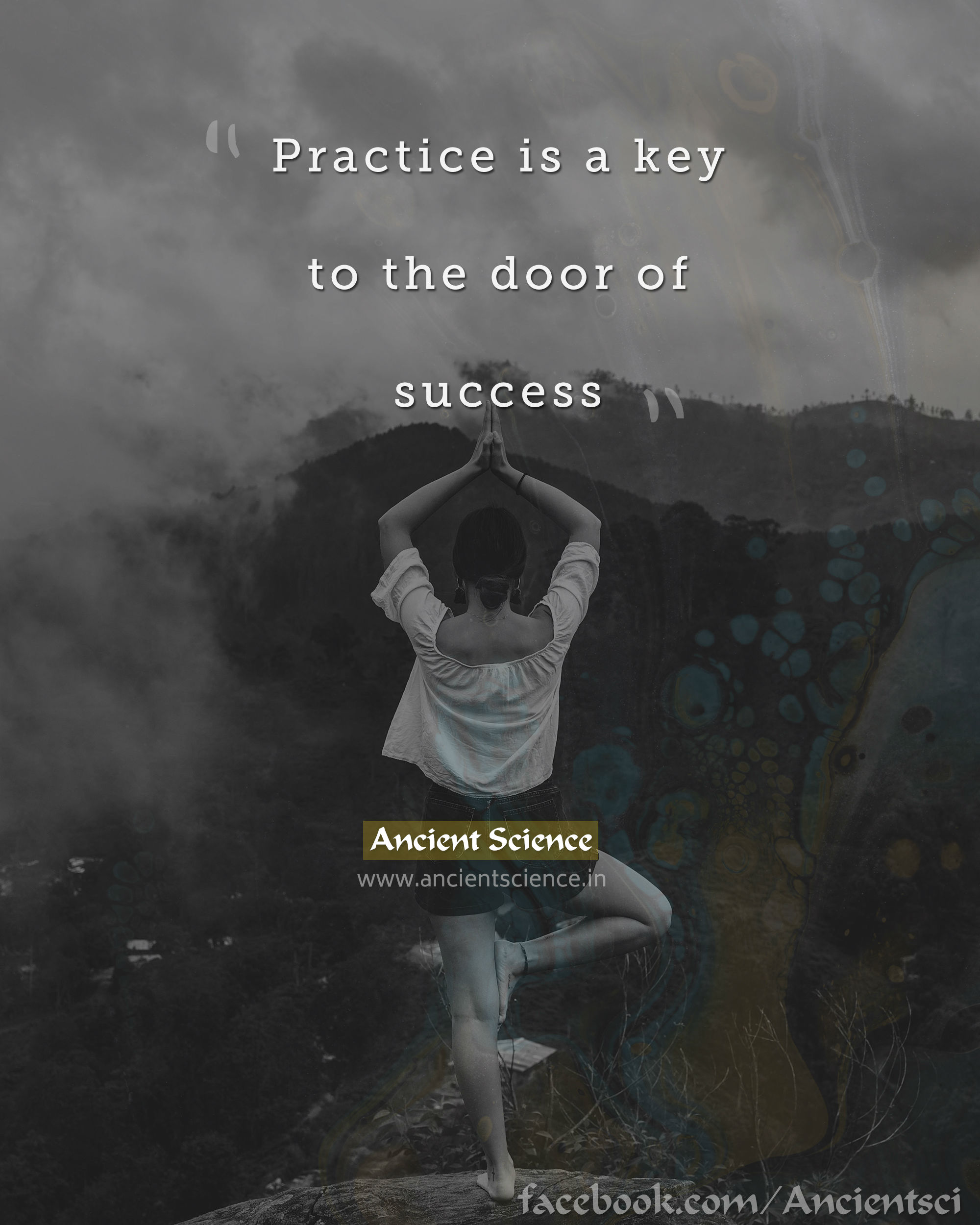 Practice is a key to the door of success